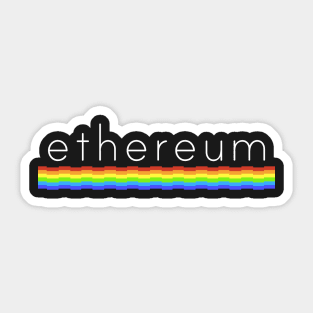 Ethereum Rainbow design Sticker